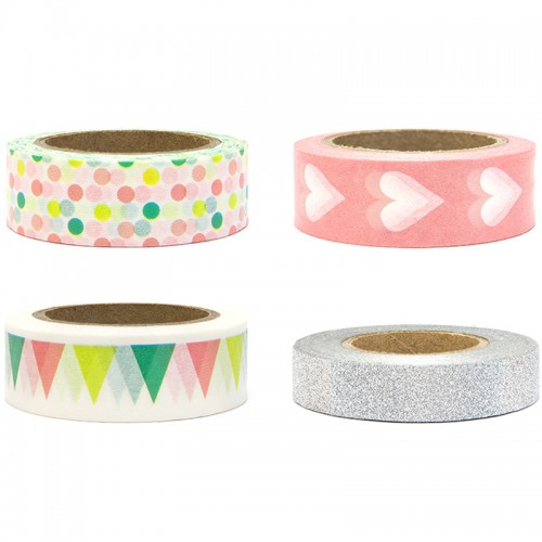 Washi Tape Padrões Coral